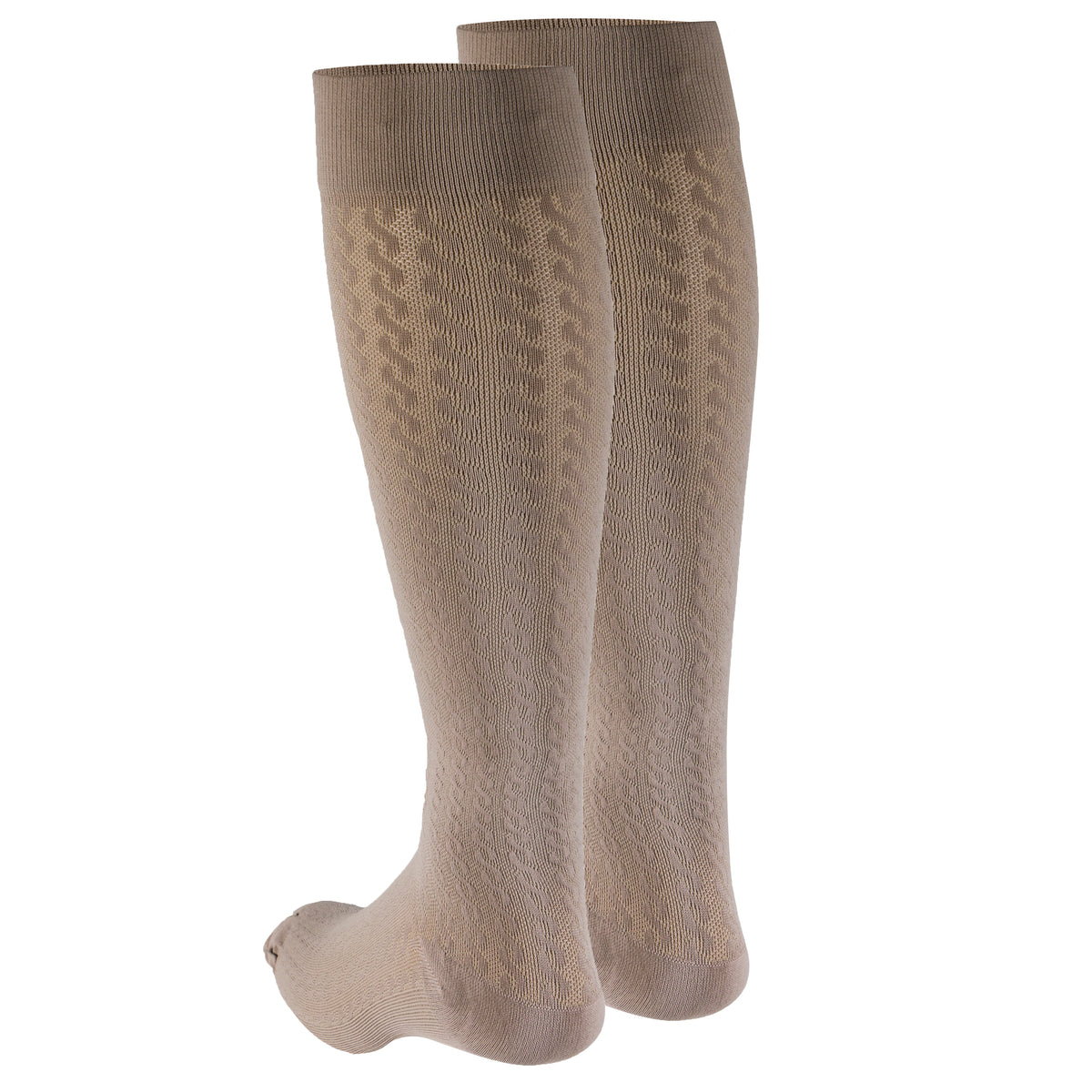 Truform Compression Socks, 15-20 mmHg, Women's Dress Socks, Knee High Over Calf Length