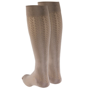 Truform Compression Socks, 15-20 mmHg, Women's Dress Socks, Knee High Over Calf Length