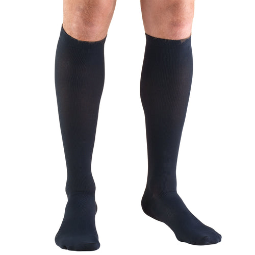 Truform Compression Socks, 30-40 mmHg, Men's Dress Socks, Knee High Over Calf Length