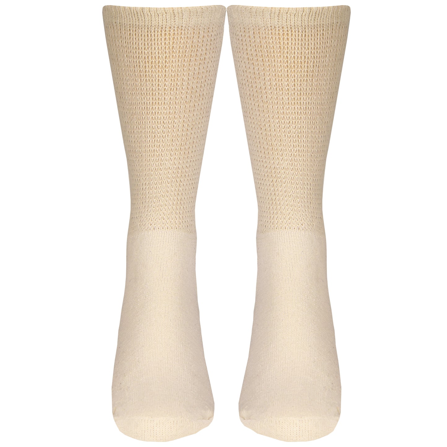 Truform Diabetic Socks for Men and Women, Medical Style Crew Length, Mid Calf Height, 3 pairs