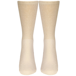 Truform Diabetic Socks for Men and Women, Medical Style Crew Length, Mid Calf Height, 3 pairs