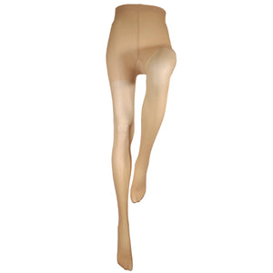 Truform Sheer Compression Pantyhose, 20-30 mmHg, Women's Shaping Tights, 20 Denier