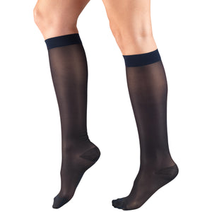 Truform Sheer Compression Stockings, 15-20 mmHg, Women's Knee High Length, 20 Denier