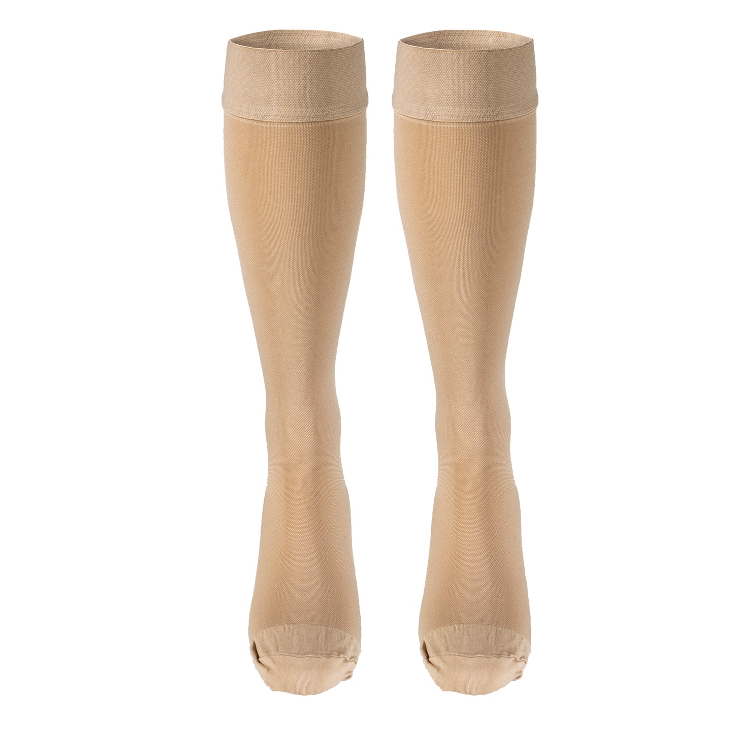 Truform 20-30 mmHg Compression Stockings for Men and Women, Knee High Length, Dot Top, Closed Toe