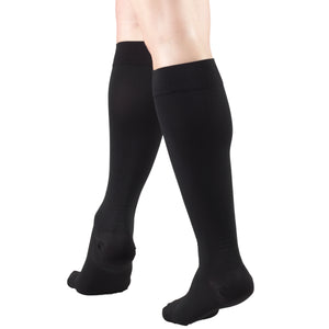 Truform 20-30 mmHg Medical Compression Stockings, Aloe Infused Microfiber, Knee High, Closed Toe