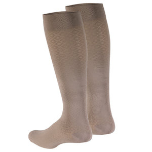 Truform Compression Socks, 15-20 mmHg, Women's Dress Socks, Knee High Over Calf Length