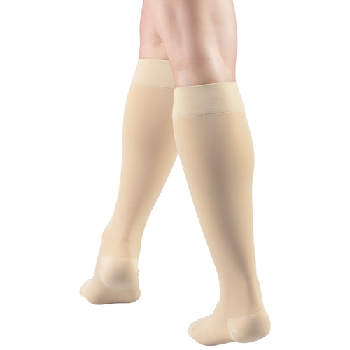 Truform 20-30 mmHg Medical Compression Stockings, Aloe Infused Microfiber, Knee High, Closed Toe