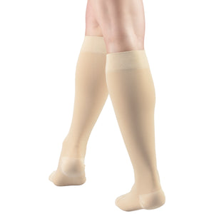 Truform 20-30 mmHg Medical Compression Stockings, Smooth Stretch Microfiber, Knee High, Closed Toe