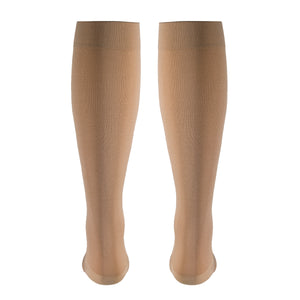 Truform Surgical Stockings, 18 mmHg Compression for Men and Women, Knee High Length, Closed Toe