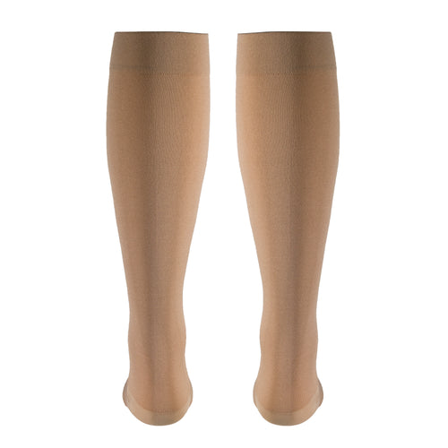 Truform Surgical Stockings, 18 mmHg Compression for Men and Women, Knee High Length, Closed Toe