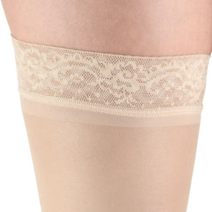 Truform Sheer Compression Stockings, 20-30 mmHg, Women's Thigh High Length, 30 Denier
