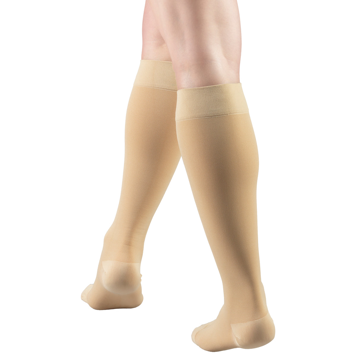 Truform 15-20 mmHg Compression Stockings for Men and Women, Knee High Length, Closed Toe