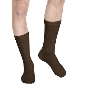 Truform Mid Calf Compression Socks for Men, 15-20 mmHg Medical Support, Crew Length