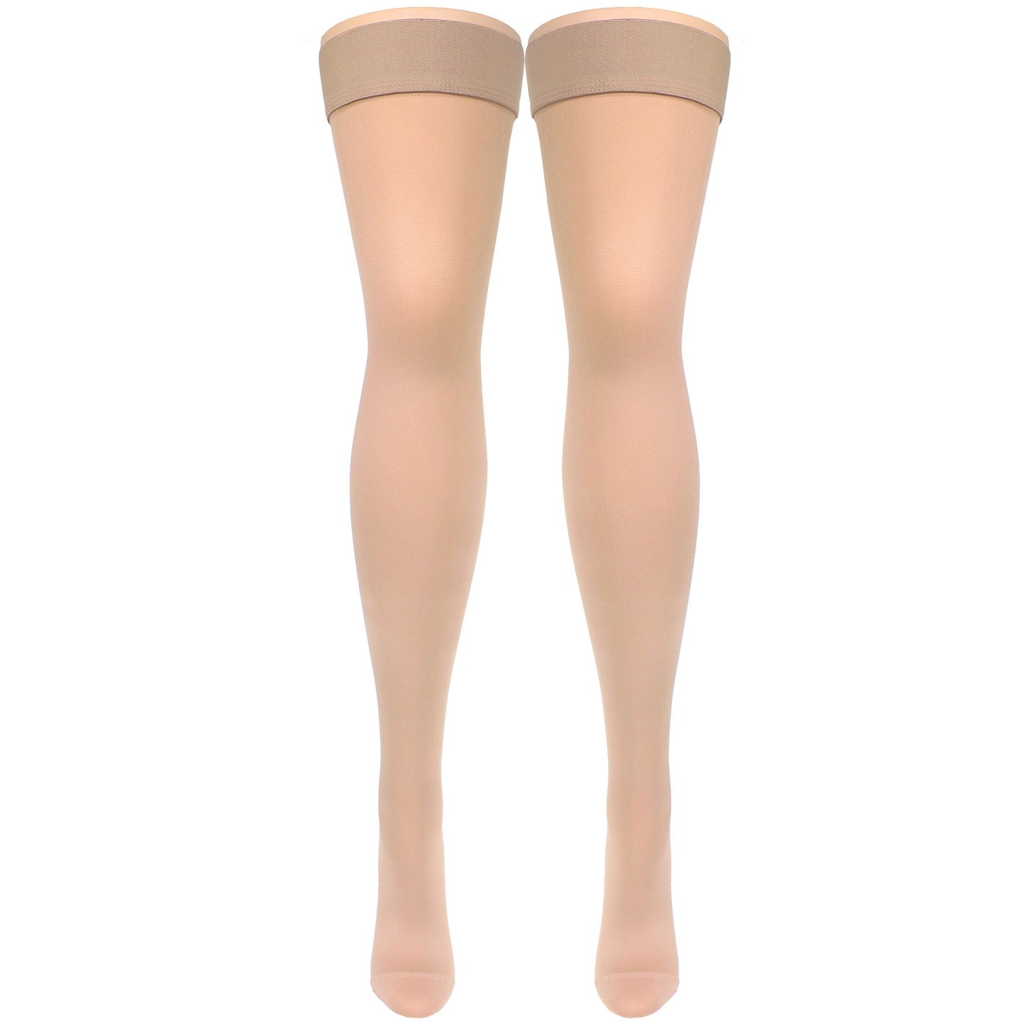 Truform Women's Compression Stockings, 20-30 mmHg, Thigh High Length, Closed Toe, Opaque