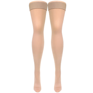 Truform Women's Compression Stockings, 15-20 mmHg, Thigh High Length, Closed Toe, Opaque