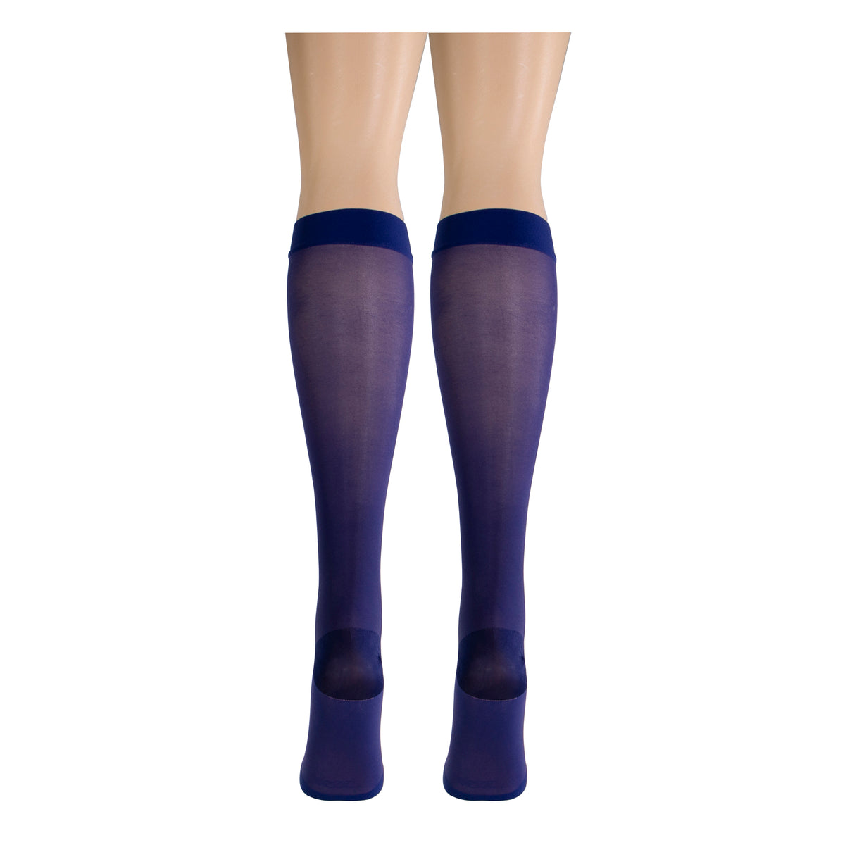 Truform Sheer Compression Stockings, 15-20 mmHg, Women's Knee High Length, Open Toe, 20 Denier