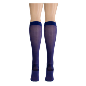 Truform Sheer Compression Stockings, 15-20 mmHg, Women's Knee High Length, Open Toe, 20 Denier
