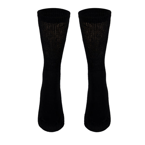 Truform Premiere Diabetic Socks for Men and Women, Medical Style Crew Length, Mid Calf Height