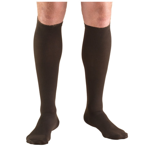Truform Compression Socks, 15-20 mmHg, Men's Dress Socks, Knee High Over Calf Length