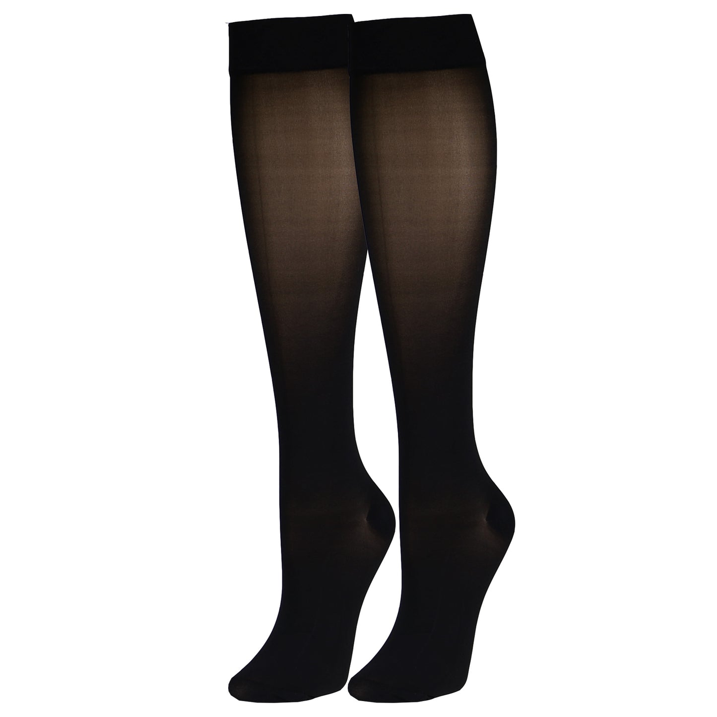 Truform Sheer Compression Stockings, 20-30 mmHg, Women's Knee High Length, 30 Denier
