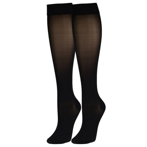 Truform Sheer Compression Stockings, 20-30 mmHg, Women's Knee High Length, 30 Denier