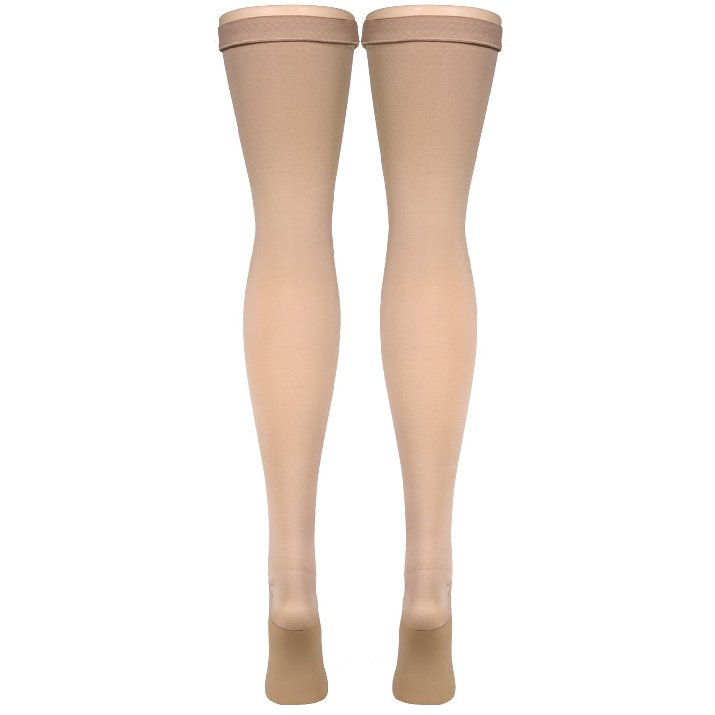 Truform Surgical Stockings, 18 mmHg Compression for Men and Women, Thigh High Length, Closed Toe