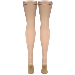 Truform Surgical Stockings, 18 mmHg Compression for Men and Women, Thigh High Length, Closed Toe
