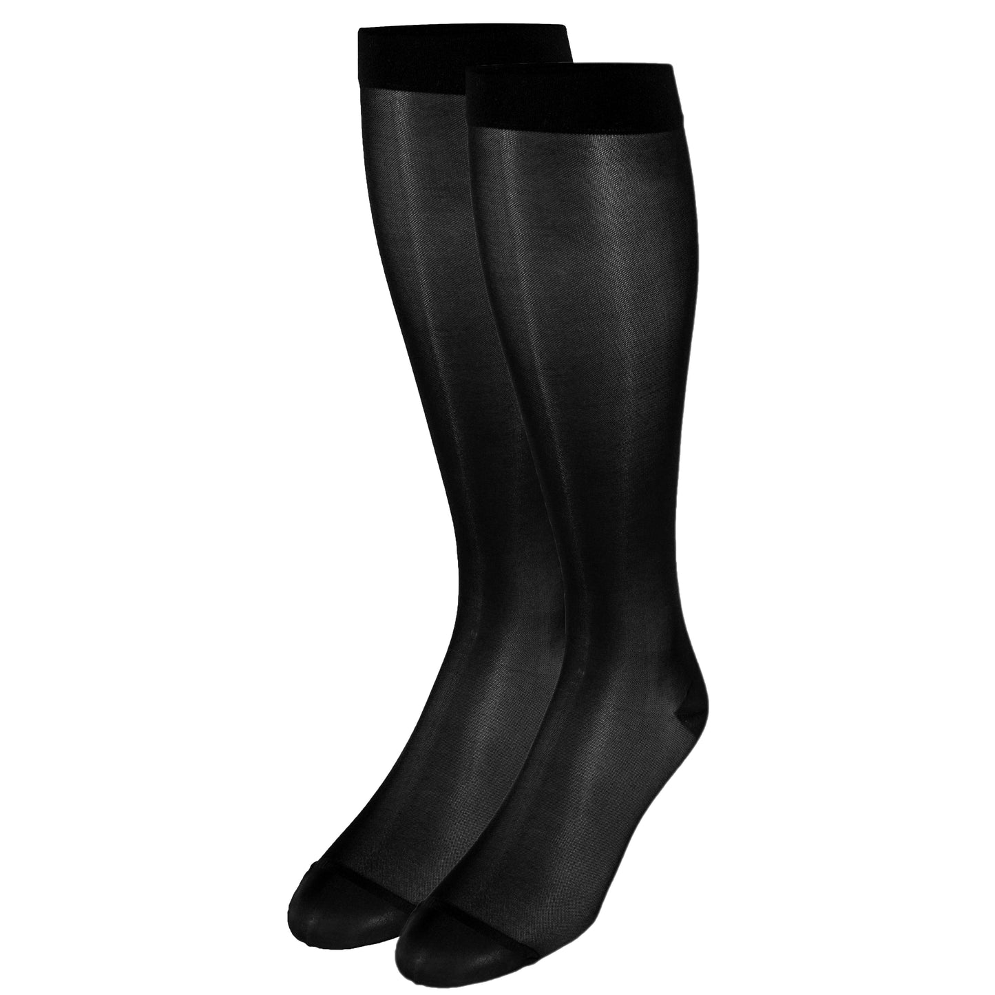 Truform Sheer Compression Stockings, 15-20 mmHg, Women's Knee High Length, 20 Denier