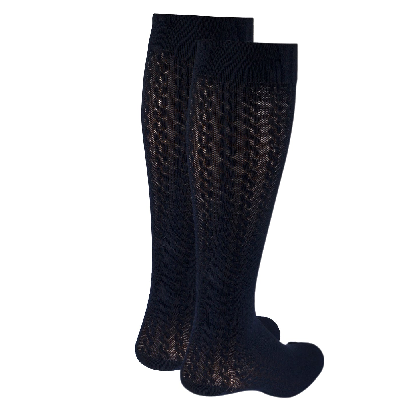 Truform Compression Socks, 15-20 mmHg, Women's Dress Socks, Knee High Over Calf Length