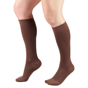Truform 20-30 mmHg Compression Stockings for Men and Women, Knee High Length, Closed Toe
