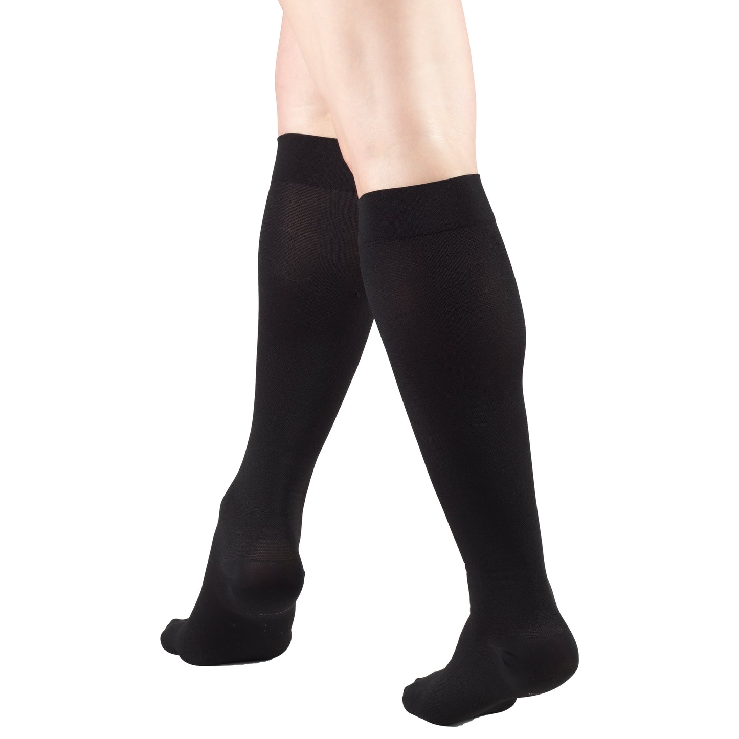 Truform Surgical Stockings, 18 mmHg Compression for Men and Women, Knee High Length, Closed Toe