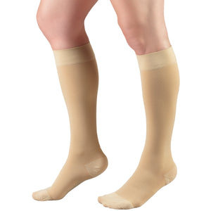 Truform 20-30 mmHg Compression Stockings for Men and Women, Knee High Length, Closed Toe
