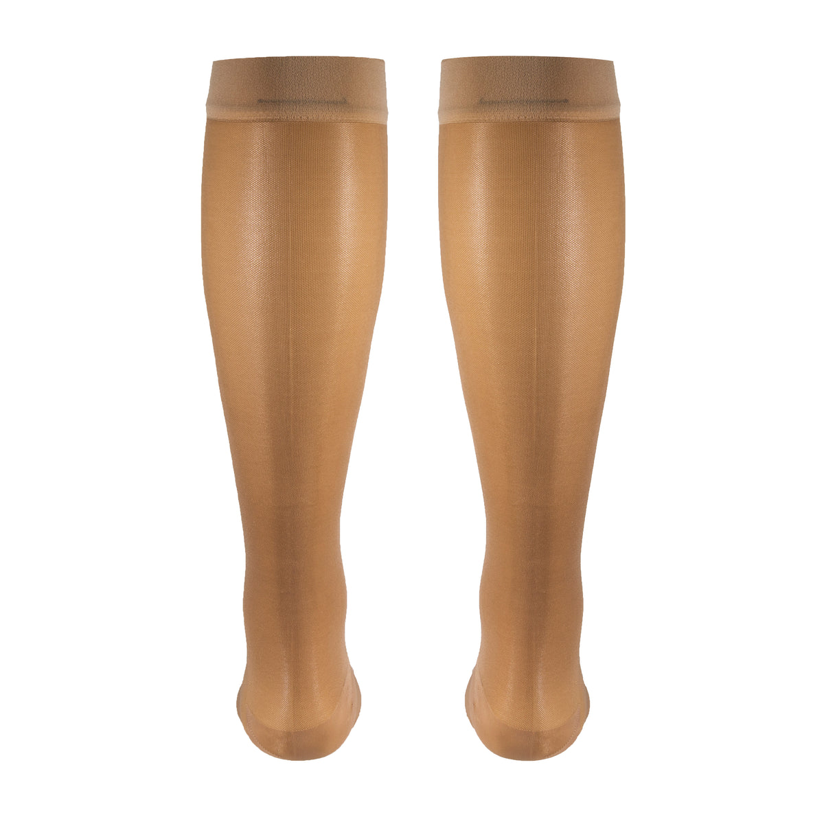 Truform Sheer Compression Stockings, 15-20 mmHg, Women's Knee High Length, Open Toe, 20 Denier