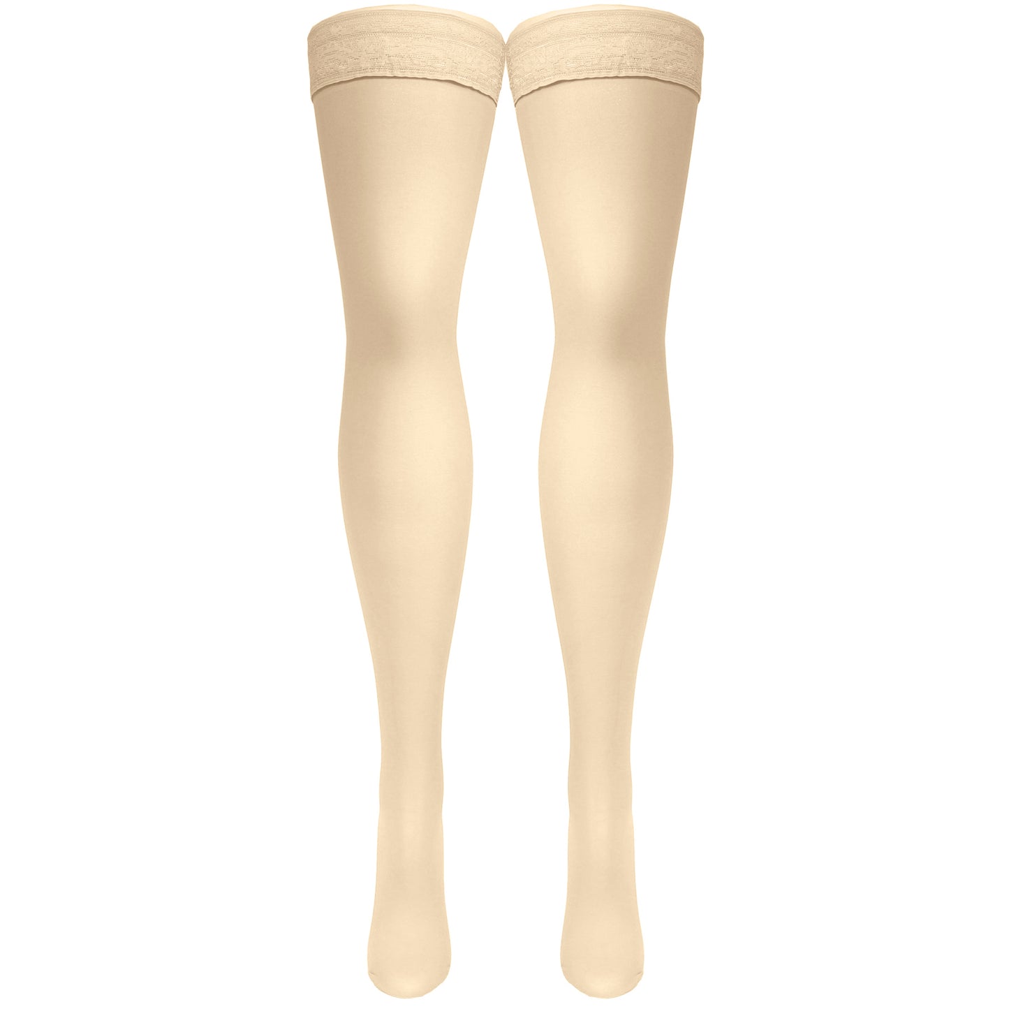 Truform Sheer Compression Stockings, 20-30 mmHg, Women's Thigh High Length, 30 Denier