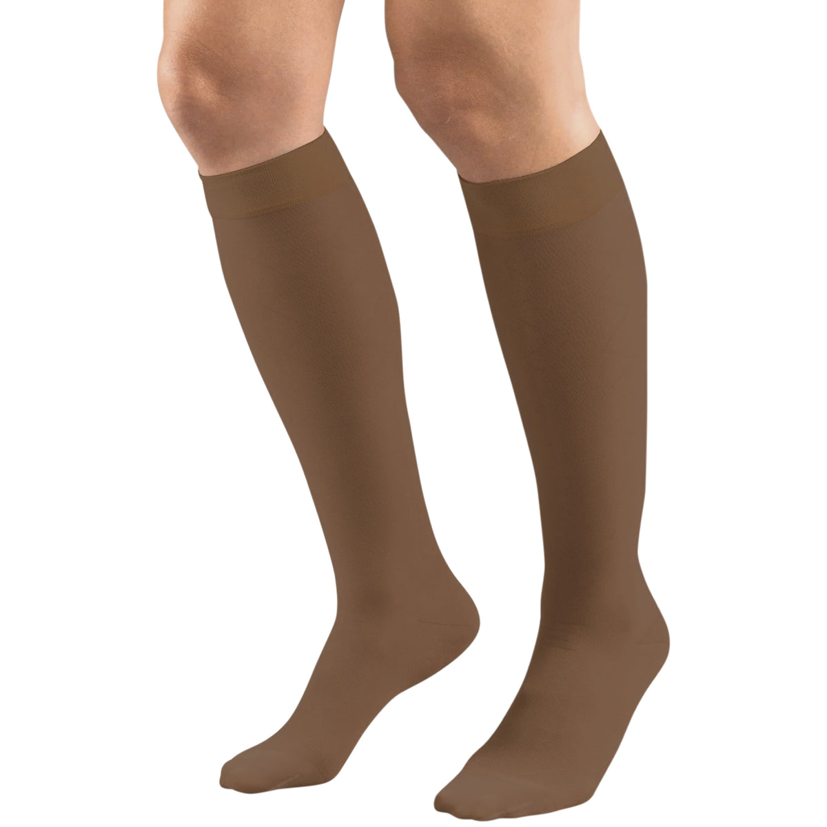 Truform Sheer Compression Stockings, 15-20 mmHg, Women's Knee High Length, 20 Denier