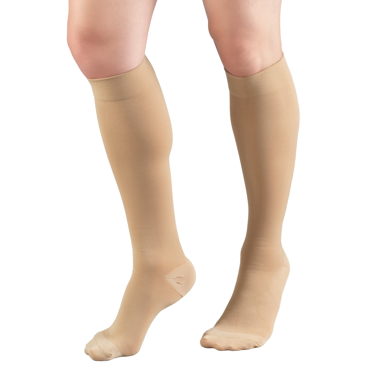 Truform HMNA 9808 Compression Stockings, Regular 15-20 mmHg, Below Knee BK, Men or Women, Closed Toe