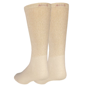 Truform Diabetic Socks for Men and Women, Medical Style Crew Length, Mid Calf Height, 3 pairs