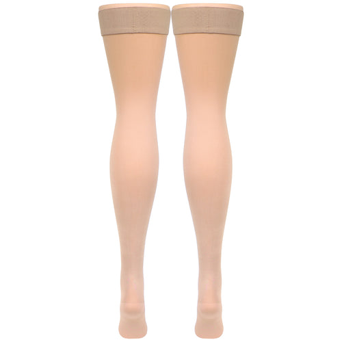 Truform Women's Compression Stockings, 20-30 mmHg, Thigh High Length, Closed Toe, Opaque