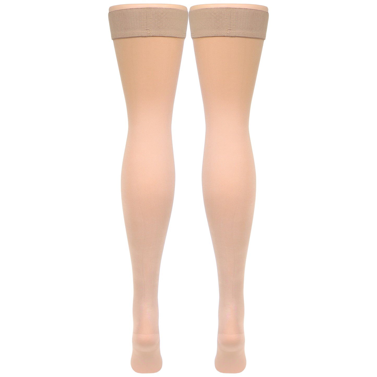 Truform Women's Compression Stockings, 15-20 mmHg, Thigh High Length, Closed Toe, Opaque