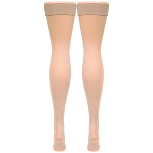 Truform Women's Compression Stockings, 15-20 mmHg, Thigh High Length, Closed Toe, Opaque