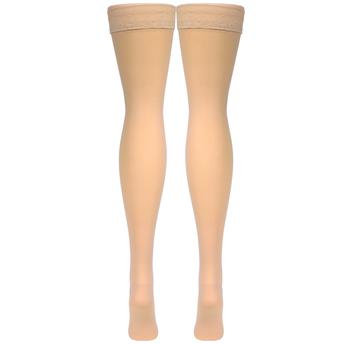 Truform Sheer Compression Stockings, 20-30 mmHg, Women's Thigh High Length, 30 Denier