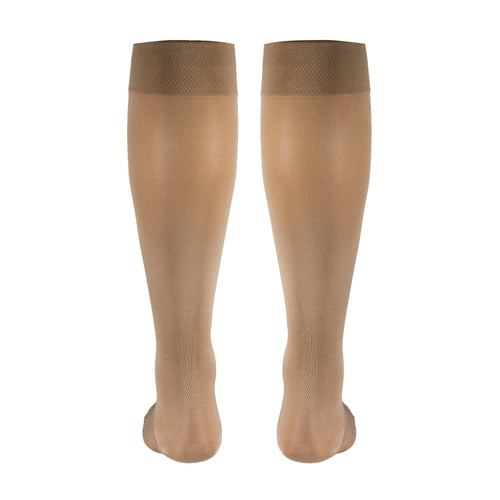 Truform Women's Compression Stockings, 20-30 mmHg, Knee High Length, Closed Toe, Opaque