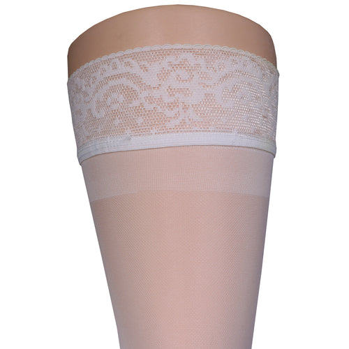 Truform Sheer Compression Stockings, 15-20 mmHg, Women's Thigh High Length, 20 Denier