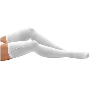 Truform Surgical Stockings, 18 mmHg Compression for Men and Women, Thigh High Length, Closed Toe