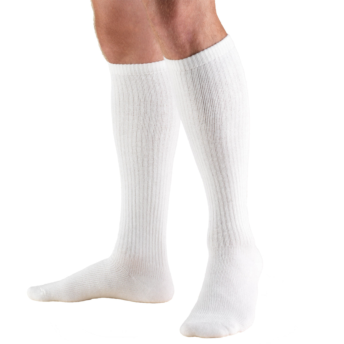 Truform Compression Socks, 20-30 mmHg, Men's Gym Socks, Knee High Over Calf Length