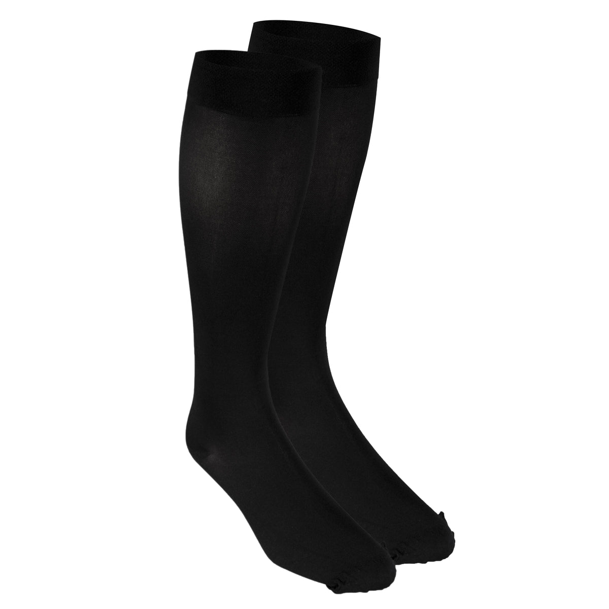 Truform Women's Compression Stockings, 15-20 mmHg, Knee High Length, Closed Toe, Opaque