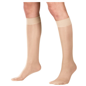 Truform Sheer Compression Stockings, 8-15 mmHg, Women's Knee High Length, 20 Denier