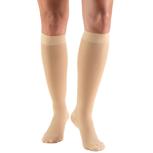 Truform Sheer Compression Stockings, 30-40 mmHg, Women's Knee High Length, 30 Denier