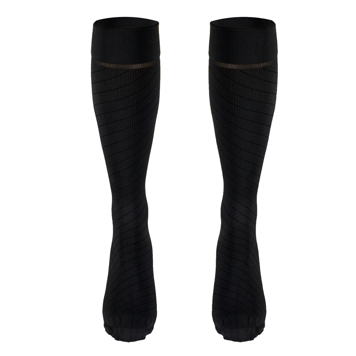 Truform Travel Compression Socks for Men and Women, 15-20 Knee High Over Calf Length