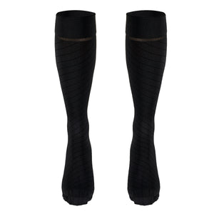 Truform Travel Compression Socks for Men and Women, 15-20 Knee High Over Calf Length